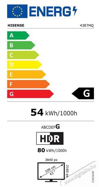Hisense 43" 43E7HQ 4K UHD Smart QLED TV Telev&iacute;zi&oacute;k - LED telev&iacute;zi&oacute; - UHD 4K felbont&aacute;s&uacute; - 457331
