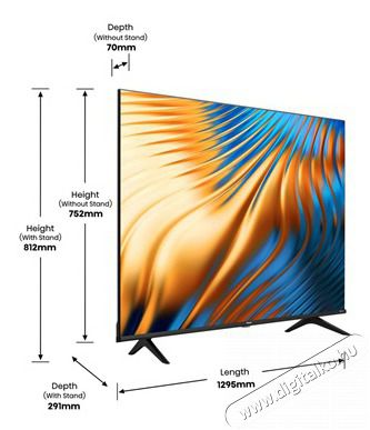 Hisense 58 58A6BG 4K UHD Smart LED TV Telev&iacute;zi&oacute;k - LED telev&iacute;zi&oacute; - UHD 4K felbont&aacute;s&uacute; - 478249