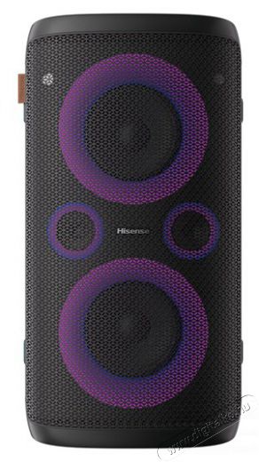 Hisense Party Rocker One fekete Bluetooth hangszóró + mikrofon Audio-Video / Hifi / Multimédia - Hordozható, vezeték nélküli / bluetooth hangsugárzó - Hordozható, vezeték nélküli / bluetooth hangsugárzó - 478840