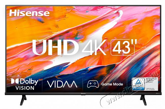 Hisense 43A6K UHD SMART LED TV Telev&iacute;zi&oacute;k - LED telev&iacute;zi&oacute; - UHD 4K felbont&aacute;s&uacute; - 492395