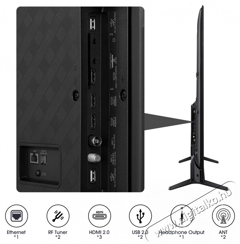 Hisense 43A6K UHD SMART LED TV Telev&iacute;zi&oacute;k - LED telev&iacute;zi&oacute; - UHD 4K felbont&aacute;s&uacute; - 492395