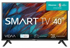 Hisense 40A4K televízió 101,6 cm (40) Full HD Smart TV Wi-Fi Fekete Televíziók - LED televízió - 1080p Full HD felbontású - 494568