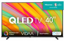 Hisense 40A5KQ Smart QLED Televízió, 100 cm, Full HD, F energiaosztály, Fekete Televíziók - LED televízió - UHD 4K felbontású - 494862