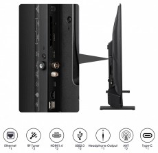 Hisense 40A5KQ Smart QLED Televízió, 100 cm, Full HD, F energiaosztály, Fekete Televíziók - LED televízió - UHD 4K felbontású - 494862
