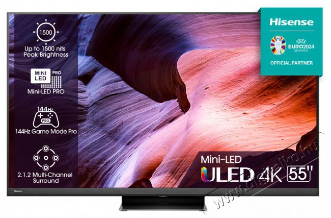 Hisense 55 55U8KQ 4K UHD Smart ULED TV Televíziók - LED televízió - UHD 4K felbontású - 496634