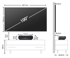 Hisense 100L9HD 4K UHD Smart Lézer TV Televíziók - Kivetítő - Kivetítő - 499693