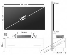 Hisense 120L5HA 4K UHD Smart Lézer TV Televíziók - Kivetítő - Kivetítő - 499694