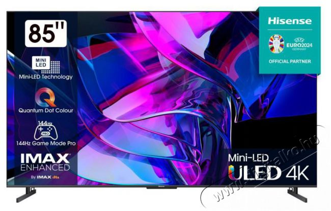 Hisense 85 85U7KQ 4K UHD Smart Mini-LED ULED TV Televíziók - LED televízió - UHD 4K felbontású - 499692
