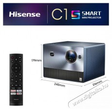 Hisense C1 65-300 4K Smart Mini lézer projektor Televíziók - Kivetítő - Kivetítő - 499696