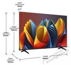 Hisense 43 43E7NQ 4K UHD Smart QLED TV Televíziók - OLED televízió - UHD 4K felbontású - 501574