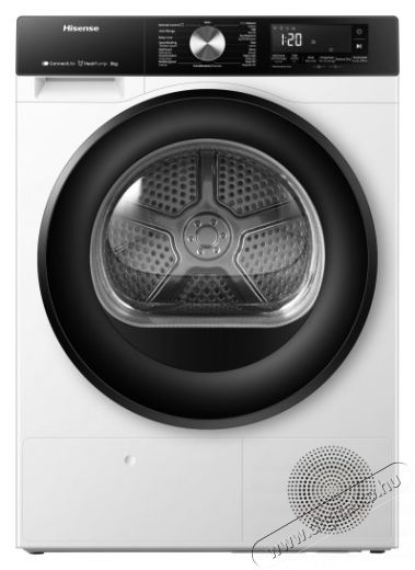 Hisense DH3S802BW3 SZÁRÍTÓGÉP HŐSZIVATTYÚS Háztartás / Otthon / Kültér - Mosógép / szárítógép - Szárítógép - 501679