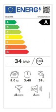 Hisense WF3S9043BW3 MOSÓGÉP ELÖLTÖLTŐS Háztartás / Otthon / Kültér - Mosógép / szárítógép - Elöltöltős normál (60cm-ig) mosógép - 501676