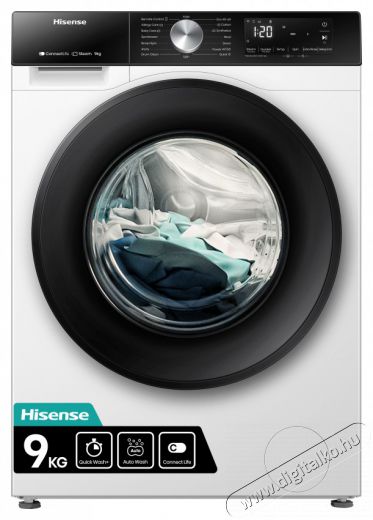 Hisense WF3S9043BW3 MOSÓGÉP ELÖLTÖLTŐS Háztartás / Otthon / Kültér - Mosógép / szárítógép - Elöltöltős normál (60cm-ig) mosógép - 501676