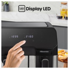 Hisense HAF2900D fekete 5,3/3,3 L forrólevegős sütő Konyhai termékek - Konyhai kisgép (sütés / főzés / hűtés / ételkészítés) - Légkeveréses főzőgép / elektromos kukta / multifunkciós sütő - 503100