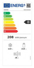 Hisense RB3K330SAID szürke, alulfagyasztós, Hűtő:215L, Fagyasztó:115L, Total No frost hűtőszekrény Konyhai termékek - Hűtő, fagyasztó (szabadonálló) - Alulfagyasztós kombinált hűtő - 506305