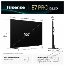 Hisense 100E7Q PRO Televíziók - LED televízió - UHD 4K felbontású - 505875