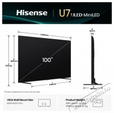 Hisense 100U7Q Televíziók - LED televízió - UHD 4K felbontású - 505858