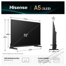 Hisense 32A5Q Televíziók - LED televízió - 1080p Full HD felbontású - 505842