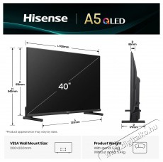 Hisense 40A5Q Televíziók - LED televízió - 1080p Full HD felbontású - 505848