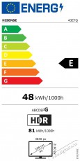 Hisense 43E7Q Televíziók - LED televízió - UHD 4K felbontású - 505854
