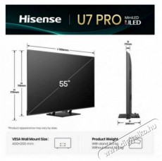 Hisense 55U7Q PRO Televíziók - LED televízió - UHD 4K felbontású - 505846