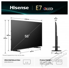 Hisense 58E7Q Televíziók - LED televízió - UHD 4K felbontású - 505872