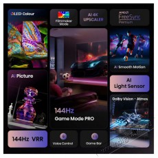 Hisense 65E7Q PRO Televíziók - LED televízió - UHD 4K felbontású - 505863