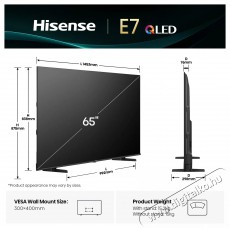 Hisense 65E7Q Televíziók - LED televízió - UHD 4K felbontású - 505860