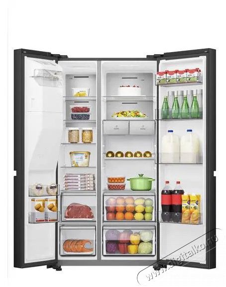 Hisense RS818N4IFD Konyhai term&eacute;kek - Hűtő, fagyaszt&oacute; (szabadon&aacute;ll&oacute;) - Amerikai t&iacute;pus&uacute; Side By Side hűtő - 509603