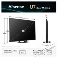 Hisense 55U7Q Televíziók - LED televízió - UHD 4K felbontású - 511967