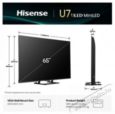 Hisense 65U7Q Telev&iacute;zi&oacute;k - LED telev&iacute;zi&oacute; - UHD 4K felbont&aacute;s&uacute; - 511965
