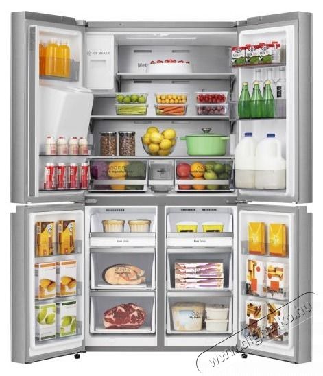 Hisense RQ760N4SASE sz&uuml;rke, n&eacute;gyajt&oacute;s, Hűtő:352L, Fagyaszt&oacute;:232L, Total No frost hűtőszekr&eacute;ny Konyhai term&eacute;kek - Hűtő, fagyaszt&oacute; (szabadon&aacute;ll&oacute;) - Amerikai t&iacute;pus&uacute; Side By Side hűtő - 514002