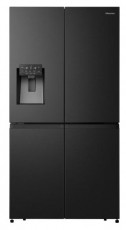 Hisense RQ760N4SBFE fekete, n&eacute;gyajt&oacute;s, Hűtő:352L, Fagyaszt&oacute;:232L, Total No frost hűtőszekr&eacute;ny Konyhai term&eacute;kek - Hűtő, fagyaszt&oacute; (szabadon&aacute;ll&oacute;) - Amerikai t&iacute;pus&uacute; Side By Side hűtő - 514001