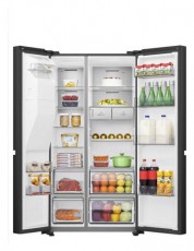 Hisense RS818N4TFE fekete, Side-by-Side, Hűtő:417L, Fagyaszt&oacute;:215L, Total No frost hűtőszekr&eacute;ny Konyhai term&eacute;kek - Hűtő, fagyaszt&oacute; (szabadon&aacute;ll&oacute;) - Amerikai t&iacute;pus&uacute; Side By Side hűtő - 514007