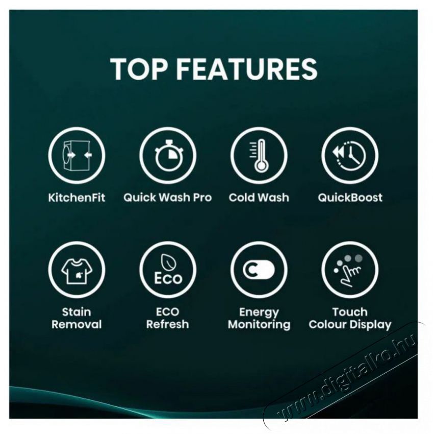 Hisense WF5I9043BWFS H&aacute;ztart&aacute;s / Otthon / K&uuml;lt&eacute;r - Mos&oacute;g&eacute;p / sz&aacute;r&iacute;t&oacute;g&eacute;p - El&ouml;lt&ouml;ltős norm&aacute;l (60cm-ig) mos&oacute;g&eacute;p - 518099