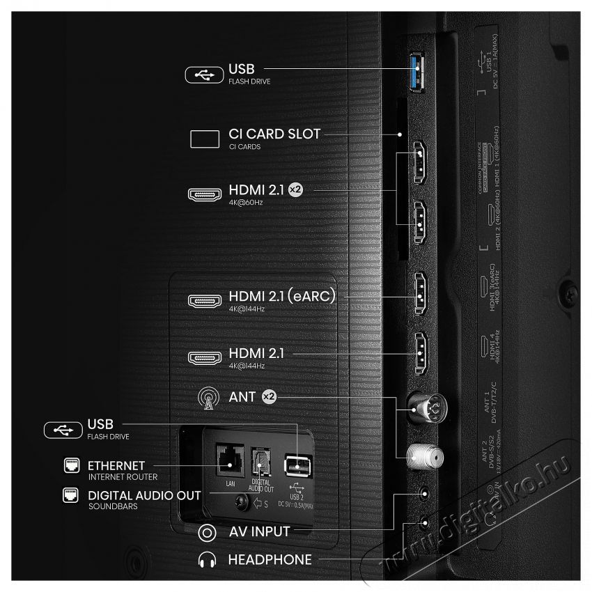 Hisense 43E7Q PRO Telev&iacute;zi&oacute;k - LED telev&iacute;zi&oacute; - UHD 4K felbont&aacute;s&uacute; - 518743