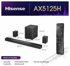 Hisense AX5125H Audio-Video / Hifi / Multimédia - Hangprojektor / soundbar - Mélyládával - 522949