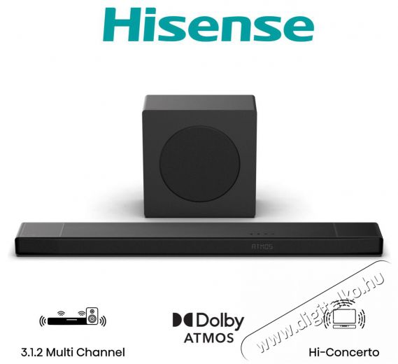 Hisense AX3120Q hangprojektor Audio-Video / Hifi / Multimédia - Hangprojektor / soundbar - Mélyládával - 530514
