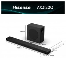 Hisense AX3120Q hangprojektor Audio-Video / Hifi / Multimédia - Hangprojektor / soundbar - Mélyládával - 530514