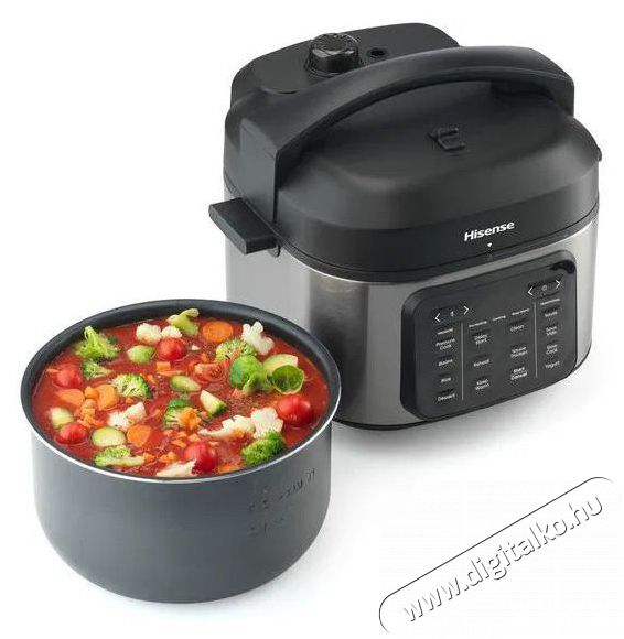 Hisense HMC6SBK multifunkci&oacute;s főzőed&eacute;ny Konyhai term&eacute;kek - Konyhai kisg&eacute;p (s&uuml;t&eacute;s / főz&eacute;s / hűt&eacute;s / &eacute;telk&eacute;sz&iacute;t&eacute;s) - L&eacute;gkever&eacute;ses főzőg&eacute;p / elektromos kukta / multifunkci&oacute;s s&uuml;tő - 530699