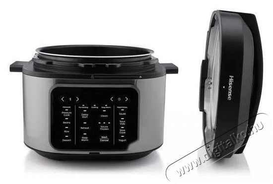 Hisense HMC6SBK multifunkci&oacute;s főzőed&eacute;ny Konyhai term&eacute;kek - Konyhai kisg&eacute;p (s&uuml;t&eacute;s / főz&eacute;s / hűt&eacute;s / &eacute;telk&eacute;sz&iacute;t&eacute;s) - L&eacute;gkever&eacute;ses főzőg&eacute;p / elektromos kukta / multifunkci&oacute;s s&uuml;tő - 530699