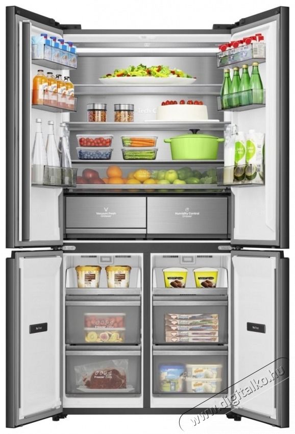 Hisense Hisense RQ768N4GBE Multidoor hűtő Konyhai term&eacute;kek - Hűtő, fagyaszt&oacute; (szabadon&aacute;ll&oacute;) - Amerikai t&iacute;pus&uacute; Side By Side hűtő - 532885