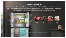 Hisense Hisense RQ768N4GBE Multidoor hűtő Konyhai term&eacute;kek - Hűtő, fagyaszt&oacute; (szabadon&aacute;ll&oacute;) - Amerikai t&iacute;pus&uacute; Side By Side hűtő - 532885