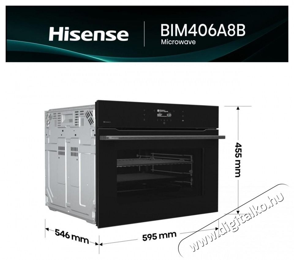 Hisense BIM406A8B Be&eacute;p&iacute;thető s&uuml;tő Konyhai term&eacute;kek - S&uuml;tő-főzőlap, tűzhely (be&eacute;p&iacute;thető) - S&uuml;tő (be&eacute;p&iacute;thető) - 532908