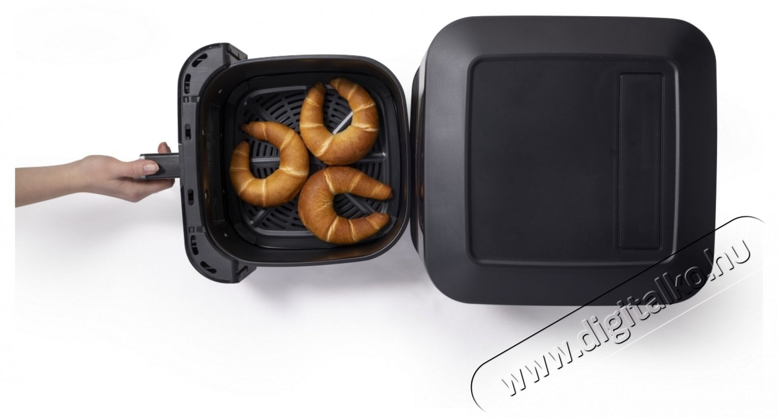 Hisense HAF2100DCD Air Fryer Konyhai term&eacute;kek - Konyhai kisg&eacute;p (s&uuml;t&eacute;s / főz&eacute;s / hűt&eacute;s / &eacute;telk&eacute;sz&iacute;t&eacute;s) - L&eacute;gkever&eacute;ses főzőg&eacute;p / elektromos kukta / multifunkci&oacute;s s&uuml;tő - 532915