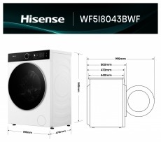 Hisense Hisense WF5i8043BWF Mos&oacute;g&eacute;p H&aacute;ztart&aacute;s / Otthon / K&uuml;lt&eacute;r - Mos&oacute;g&eacute;p / sz&aacute;r&iacute;t&oacute;g&eacute;p - El&ouml;lt&ouml;ltős norm&aacute;l (60cm-ig) mos&oacute;g&eacute;p - 532902