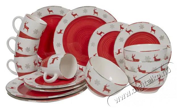 HIT k&eacute;szlet, kar&aacute;csonyi mot&iacute;vummal, 16 darab Konyhai term&eacute;kek - &Eacute;tk&eacute;szlet - T&aacute;ny&eacute;r k&eacute;szlet - 522952