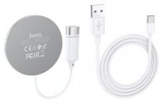 Hoco HOC0302 15W - CW31 Magnetic Wireless Fast Charger - fehér Qi vezeték nélküli töltő állomás Mobil / Kommunikáció / Smart - Powerbank / Külső akkumulátor és töltő - 394142