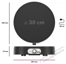 HOME CM-C350B Crepe Chef Konyhai termékek - Konyhai kisgép (sütés / főzés / hűtés / ételkészítés) - Sütemény / palacsinta készítő gép - 504757