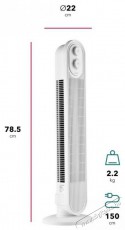 HOME FN-T600W Easy Breeze Háztartás / Otthon / Kültér - Ventilátor / Légkondicionáló - Álló / padló ventilátor - 511971